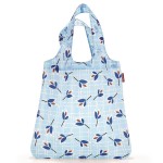 Сумка складная mini maxi shopper leaves blue, Reisenthel