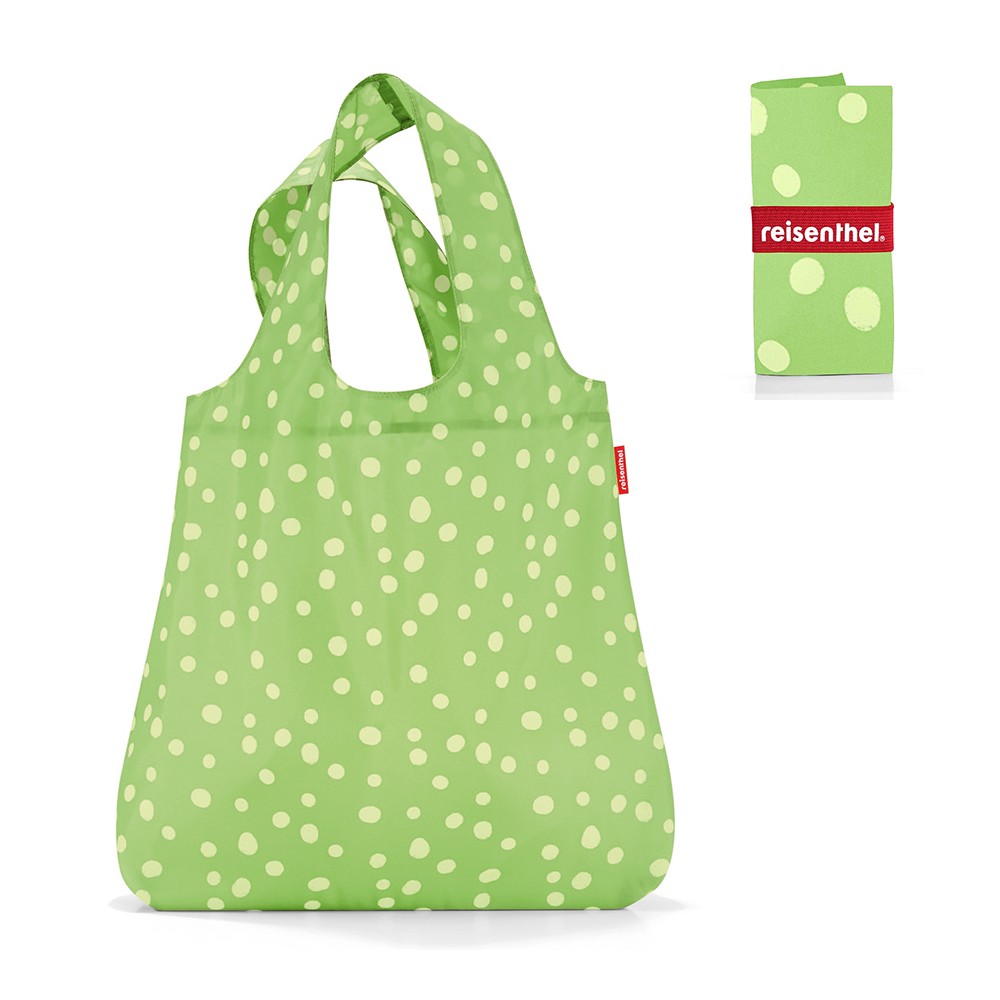 Сумка складная mini maxi shopper spots green, Reisenthel