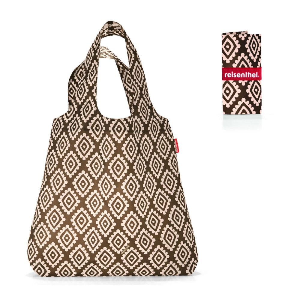 Сумка складная mini maxi shopper diamonds mocha, Reisenthel