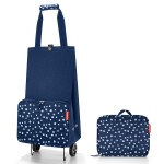 Сумка на колесиках foldabletrolley spots navy, Reisenthel