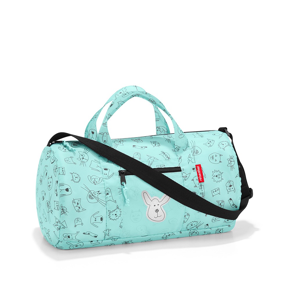 Сумка детская складная dufflebag cats and dogs mint, Reisenthel