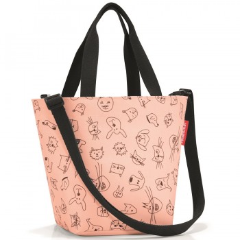 Сумка детская shopper xs cats and dogs rose, Reisenthel