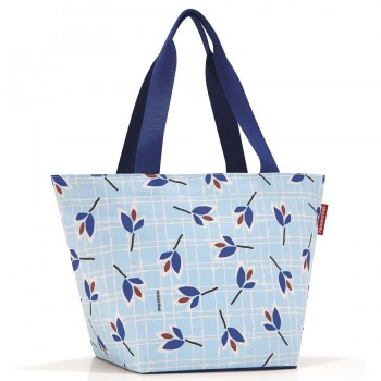 Сумка shopper m leaves blue, Reisenthel