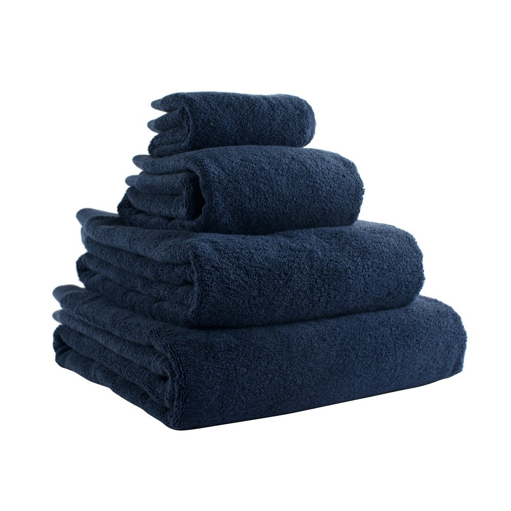 Полотенце банное темно-синего цвета, Tkano