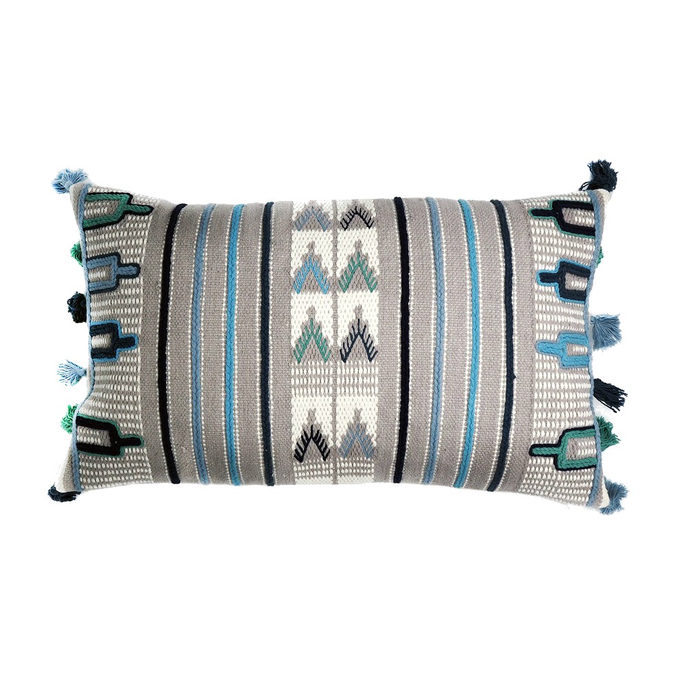 Чехол на подушку с этническим орнаментом, Tkano
