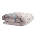 Пододеяльник из перкаля пудрового цвета с принтом "Хвойное утро", Tkano