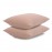 Наволочка изо льна цвета пыльной розы, Tkano