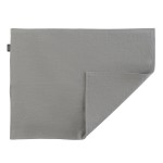 Двухсторонняя салфетка под приборы из умягченного льна серого цвета, Tkano