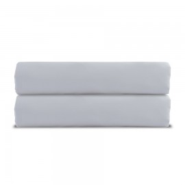 Простыня из сатина светло-серого цвета, Tkano