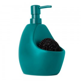 Диспенсер для мыла с подставкой для губки Joey, бирюзовый, Umbra