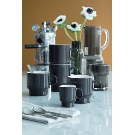 Набор из 2 чашек для флэт-уайт кофе utility 280 мл серый, LSA International