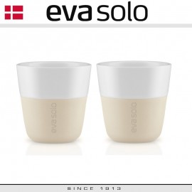 EVA Кофейные стаканы для эспрессо, 2 шт по 80 мл, бежевый, фарфор, силиконовый ободок Eva Solo, Дания