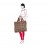Сумка mini maxi beachbag glencheck red, L 62,5 см, W 13 см, H 42 см, Reisenthel