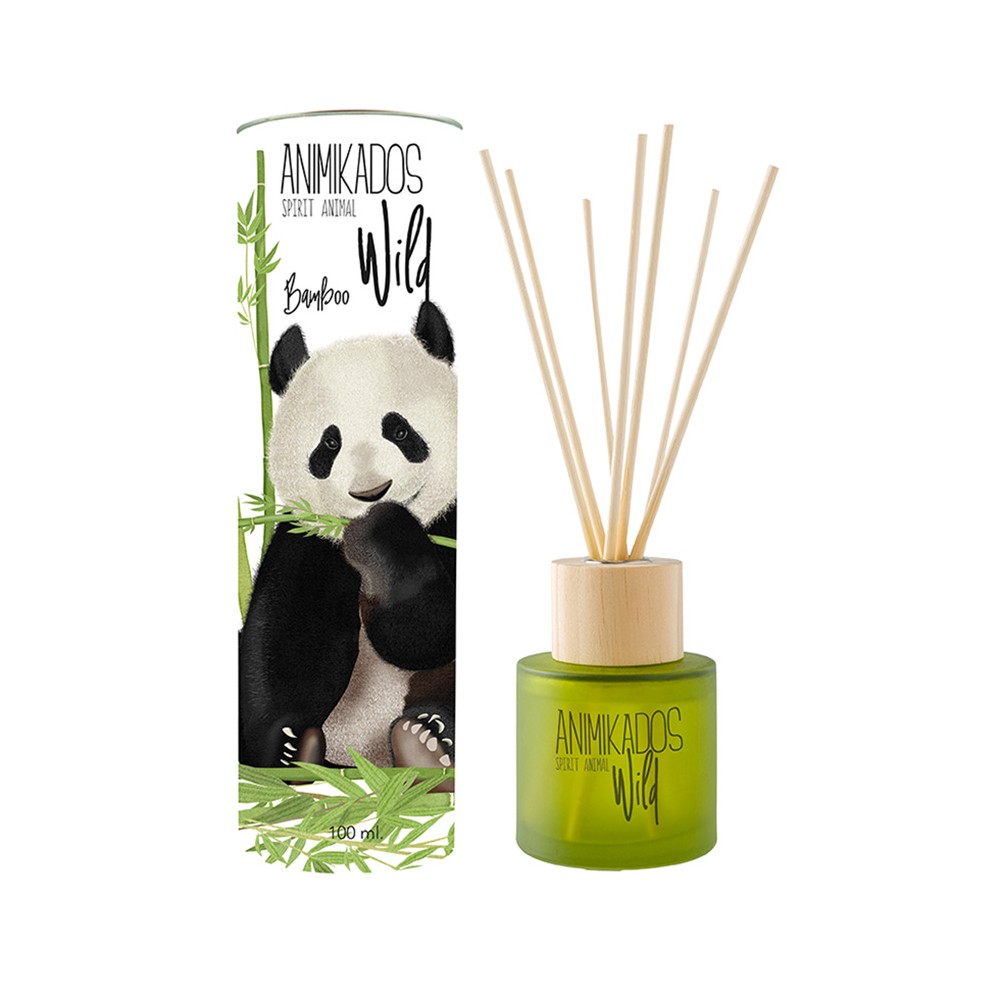Диффузор ароматический panda - бамбуковый wild 100 мл, L 7 см, W 7 см, H 24 см, Ambientair