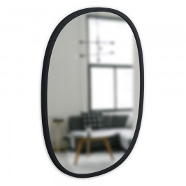 Зеркало овальное hub 45 х 60 см черное, L 45,72 см, W 60,96 см, H 3,18 см, Umbra