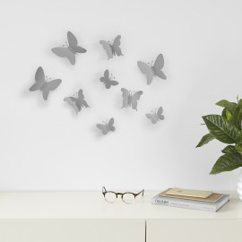 Декор для стен mariposa 9 серый, L 22,86 см, W 27,69 см, H 3,81 см, Umbra