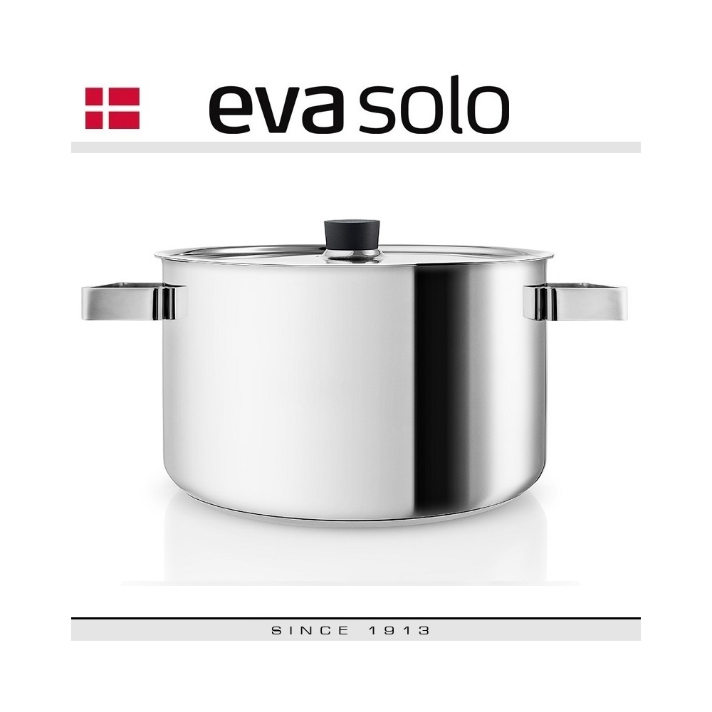 Nordic Kitchen Кастрюля, 6 л, D 24 см, H 16.8 см, индукционное дно, сталь 18/10, Eva Solo