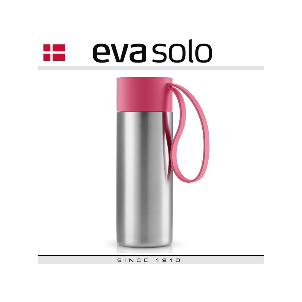 Городской Термос To go розовый, 350 мл, сталь нержавеющая, Eva Solo
