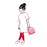 Органайзер детский toiletbag abc friends pink, L 20 см, W 10 см, H 23 см, Reisenthel