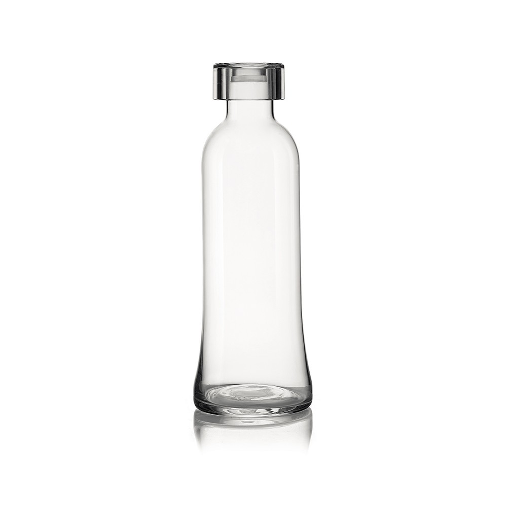 Бутылка для воды стеклянная 1 л прозрачная, L 9,8 см, W 9,8 см, H 28,1 см, Guzzini