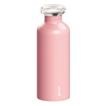 On the go Бутылка 650 мл розовая, D 8 см, H 22 см, сталь нержавеющая, Guzzini
