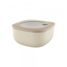 Контейнер для хранения store&more 975 мл бежевый, L 16,3 см, W 16,3 см, H 7,8 см, Guzzini