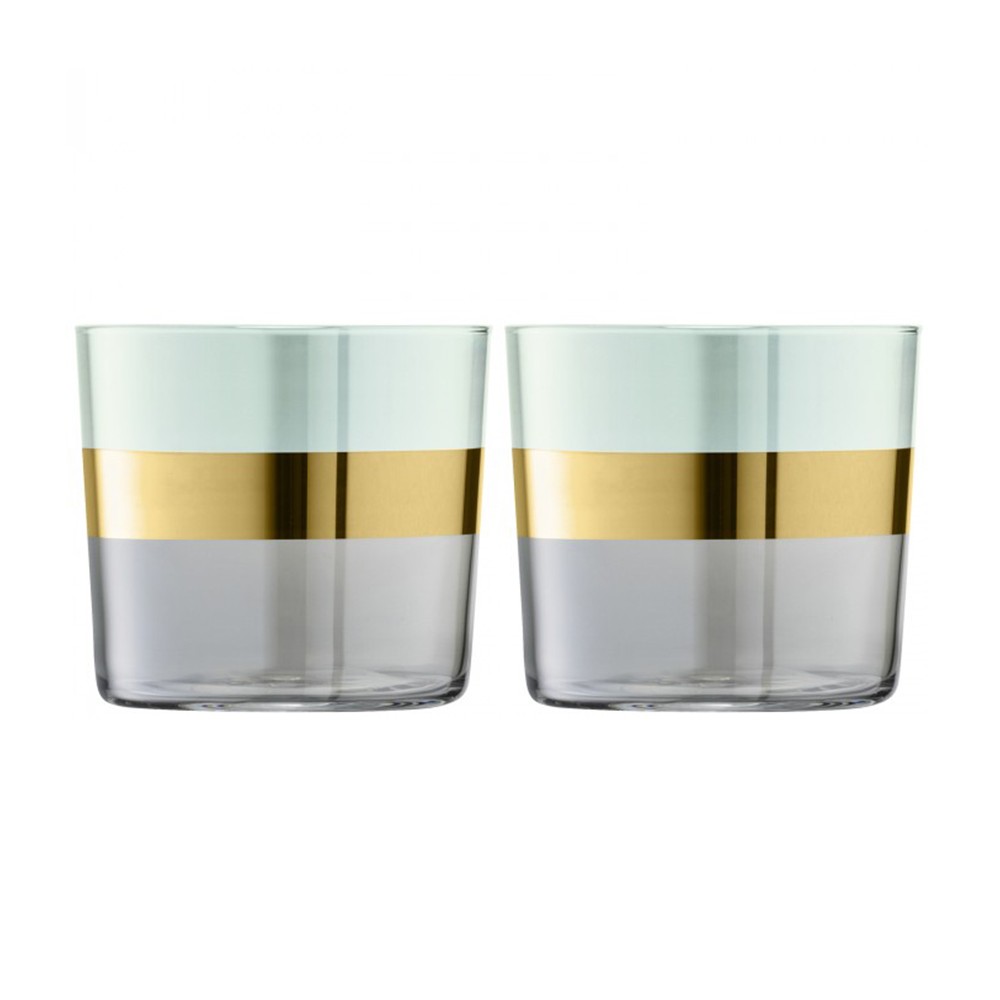 Набор из 2 стаканов bangle 310 мл зелёный, L 8 см, W 8 см, H 7,3 см, LSA International