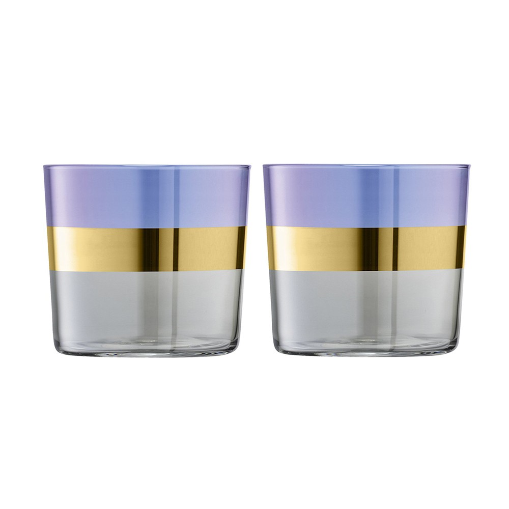 Набор из 2 стаканов bangle 310 мл фиолетовый, L 8 см, W 8 см, H 7,3 см, LSA International