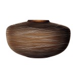 Ваза boulder 17,5 см коричневая, D 30,3 см, H 17,5 см, LSA International