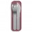 Набор из 3 столовых приборов в футляре mb pocket blush, L 4,7 см, W 1,6 см, H 14,7 см, Monbento