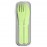 Набор из 3 столовых приборов в футляре mb pocket color apple, L 4,7 см, W 1,6 см, H 14,7 см, Monbento
