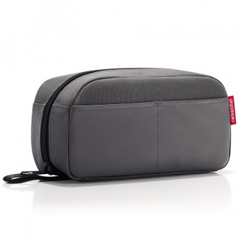 Косметичка travelcase canvas grey, L 26 см, W 9,5 см, H 13 см, Reisenthel