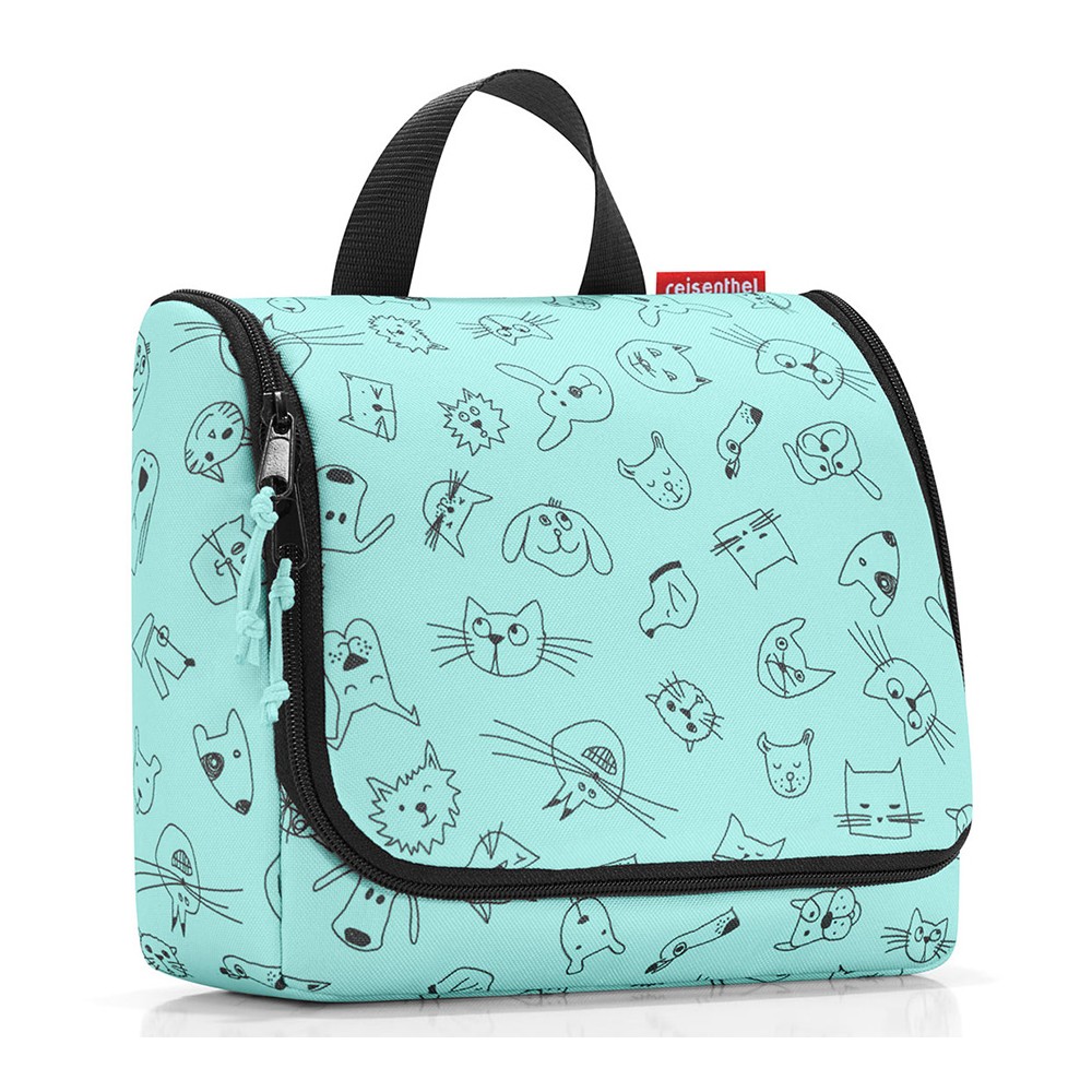 Сумка-органайзер toiletbag cats and dogs mint, L 10 см, W 23 см, H 20 см, Reisenthel