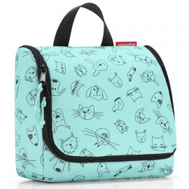 Сумка-органайзер toiletbag cats and dogs mint, L 10 см, W 23 см, H 20 см, Reisenthel