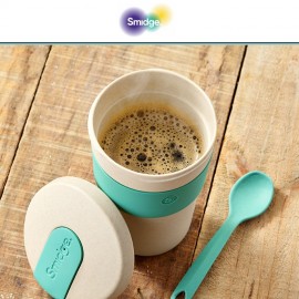 ECO-Кружка SAND & STORM для кофе, 400 мл, биоразлагаемый пластик, коллекция Natural, Smidge