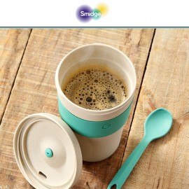 ECO-Кружка SAND & CORAL для кофе, 400 мл, биоразлагаемый пластик, коллекция Natural, Smidge