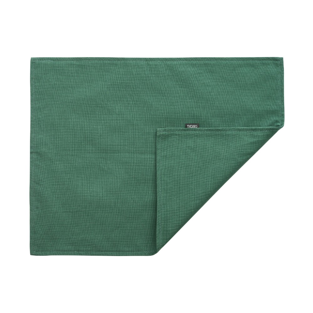 Салфетка под приборы зеленого цвета из хлопка russian north, 35х45 см, хлопок, Tkano