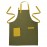 Фартук оливкового цвета из коллекции wild, 70х85 см, L 85 см, W 0,1 см, H 70 см, Tkano