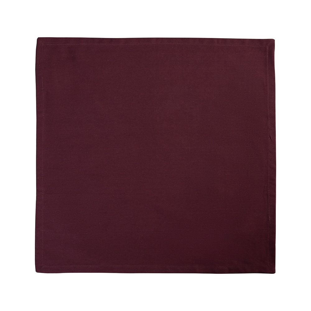 Салфетка сервировочная бордового цвета из коллекции wild, 45х45 см, хлопок, Tkano