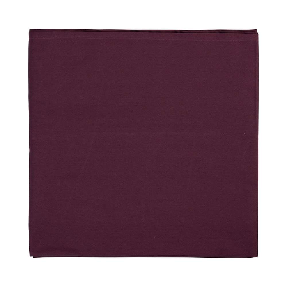 Скатерть на стол бордового цвета из коллекции wild, 170х170 см, хлопок, Tkano