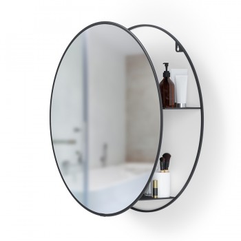 Зеркало настенное cirko d50 см чёрное, L 13,67 см, W 51,13 см, H 51,13 см, Umbra