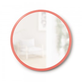 Зеркало настенное hub d45 см коралловое, L 45,72 см, W 45,72 см, H 2,54 см, Umbra