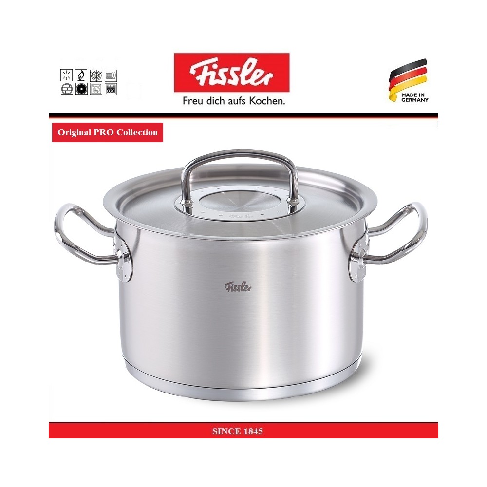 Кастрюля Original Pro Collection, 3.9 л, D 20 см, сталь 18/10, Fissler