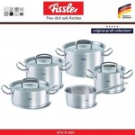Набор кухонной посуды Original Pro Collection, 5 предметов, 4 крышки, сталь 18/10, Fissler