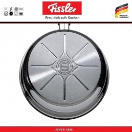 Гриль-сковорода Crispy Steelux Premium, D 24 см, сталь 18/10, Fissler