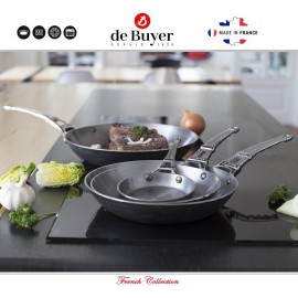 Сковорода French Collection индукционная, D 24 см, сталь, de Buyer
