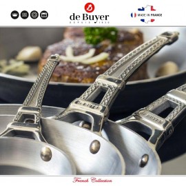 Сковорода French Collection индукционная, D 24 см, сталь, de Buyer