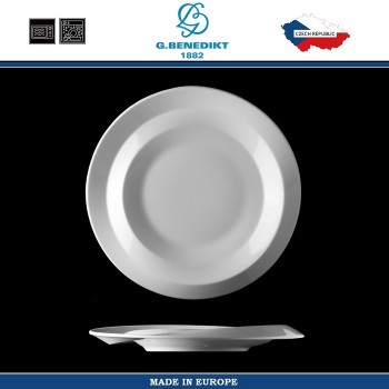 Блюдо для подачи «Нами»; фарфор; D=32см; белый