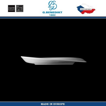 Блюдце «Нами»; фарфор; D=18см; белый