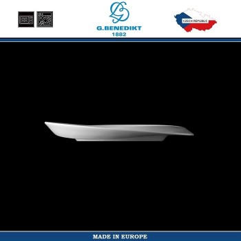 Блюдце «Нами»; фарфор; D=18см; белый